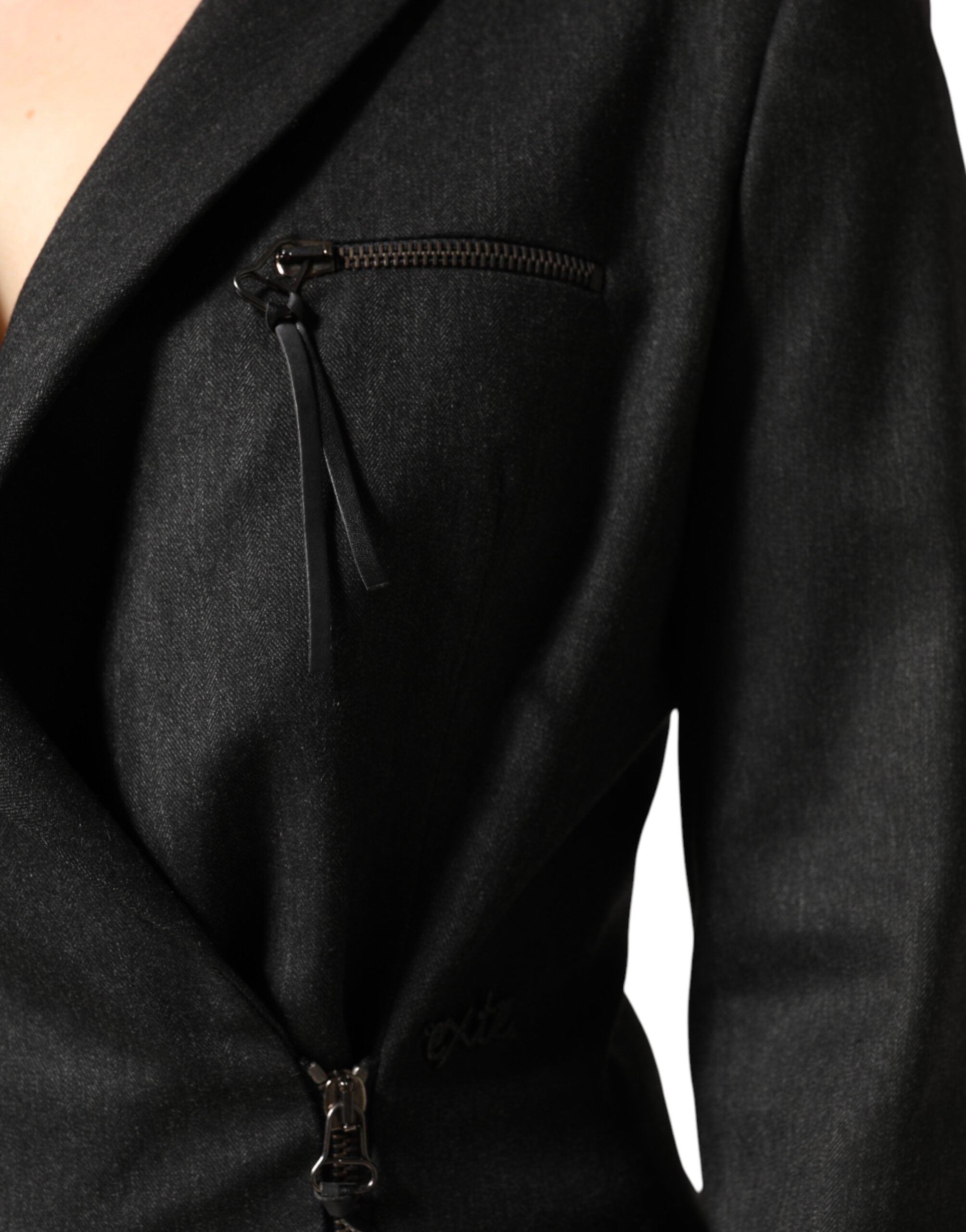 Exte Black Double Breasted Pants Blazer Jacket 2 Piece Women's Suit
