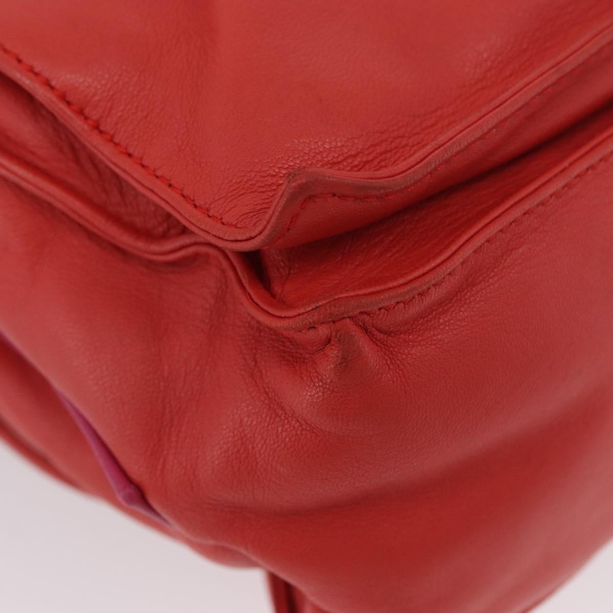 Loewe Flamenco Leather Orange Leather Shoulder Bag Bag (Pre-Owned)