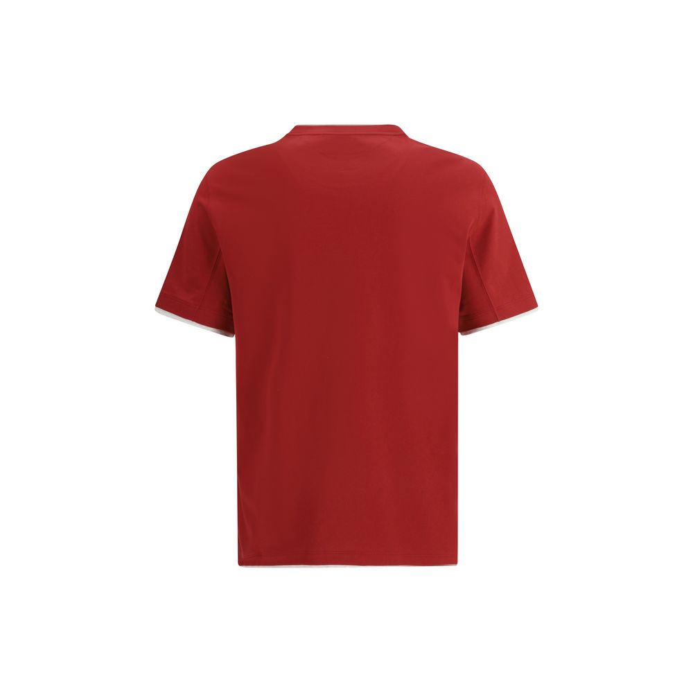 Brunello Cucinelli Multicolor Cotton Men's T-Shirt