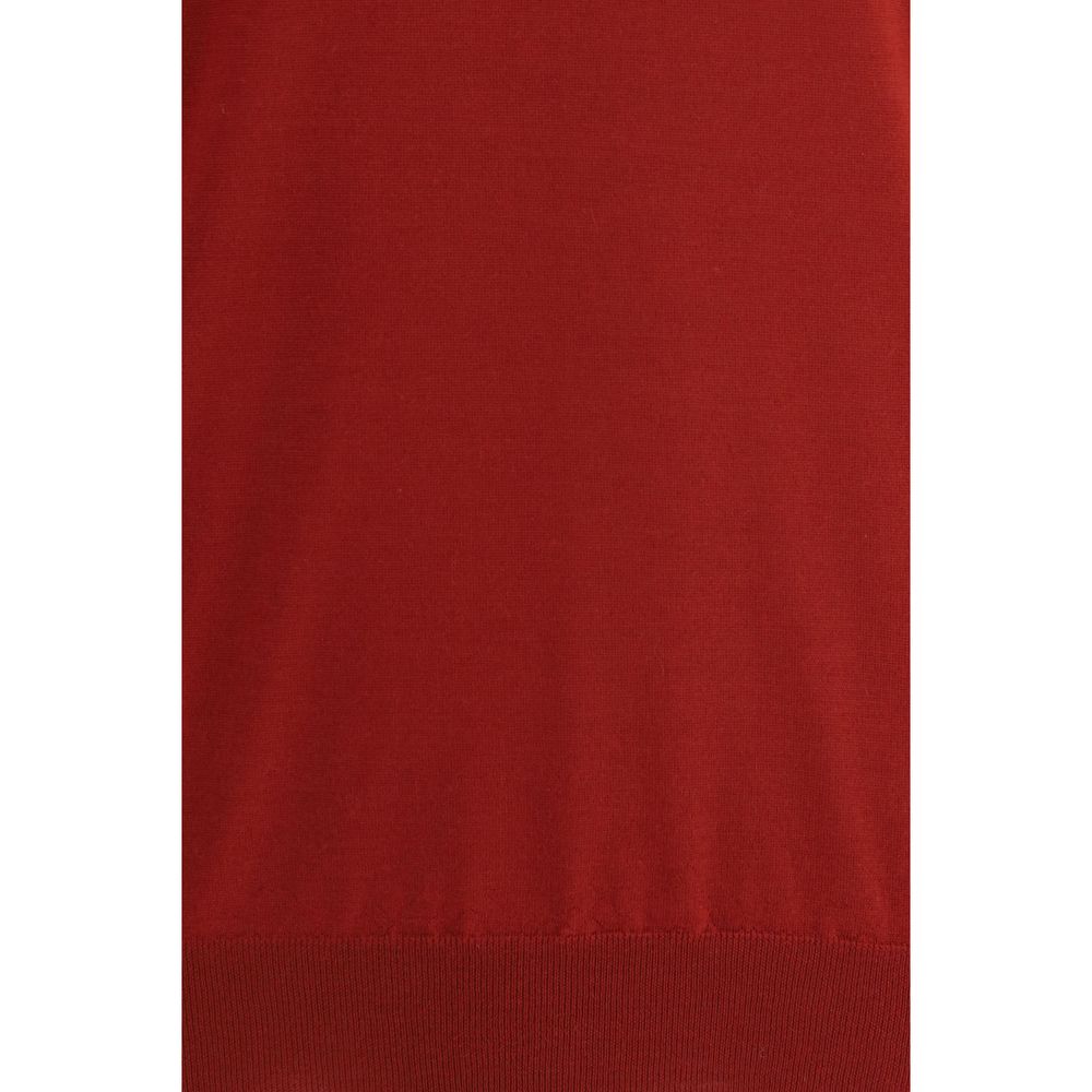 Brunello Cucinelli Red Wool Oves Aries Men's Sweatshirt