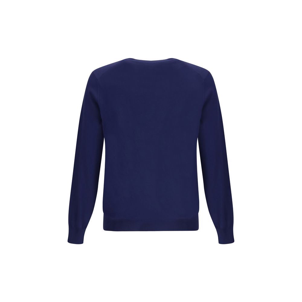 Brunello Cucinelli Blue Wool Oves Aries Men's Sweatshirt