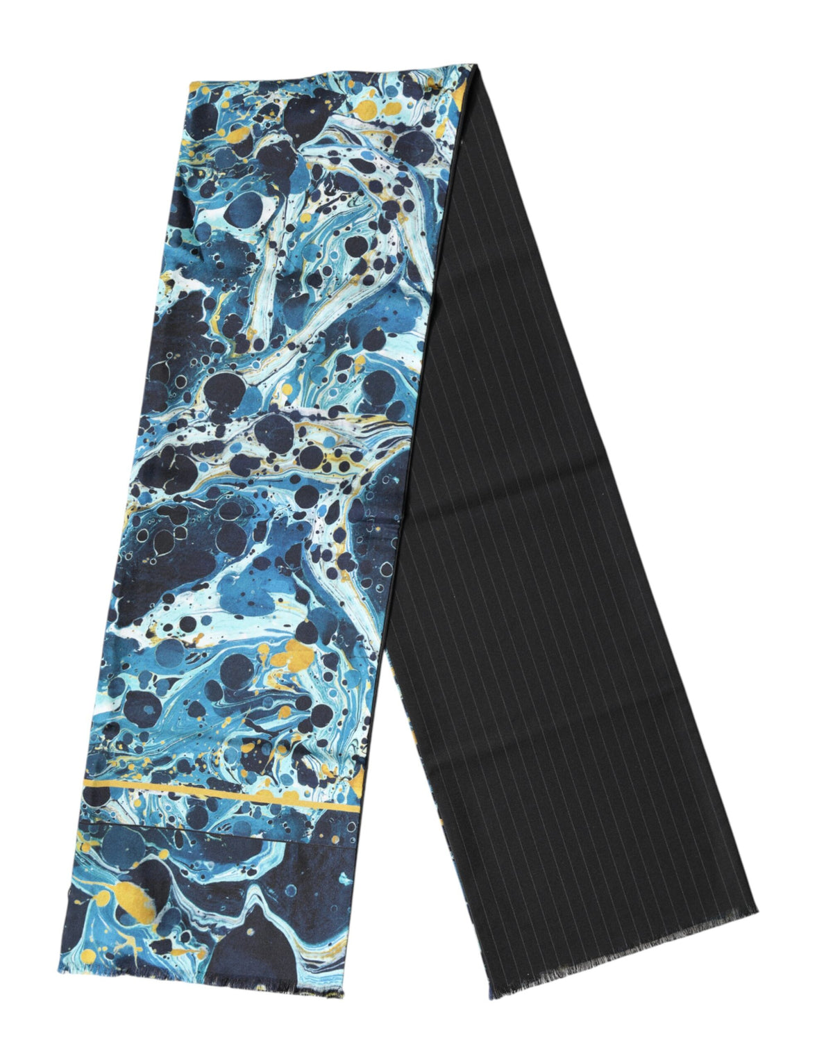 Dolce & Gabbana Multicolor Marble Neck Wrap Foulard Men's Scarf