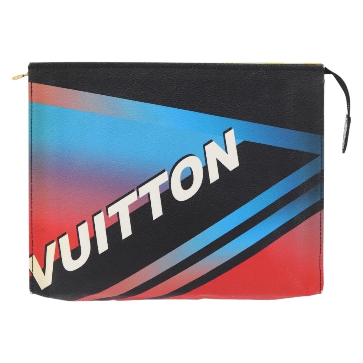 Louis Vuitton Toiletry Limited Edition Race Print Canvas Multicolour Canvas Clutche & Pouche Bag (Pre-Owned)