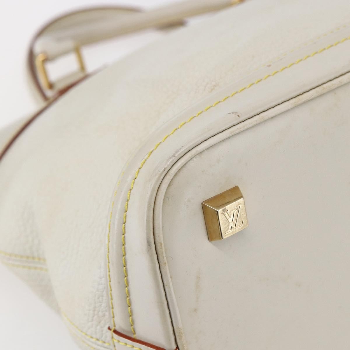 Louis Vuitton Suhali Lockit Leather White Leather Tote Bag Bag (Pre-Owned)
