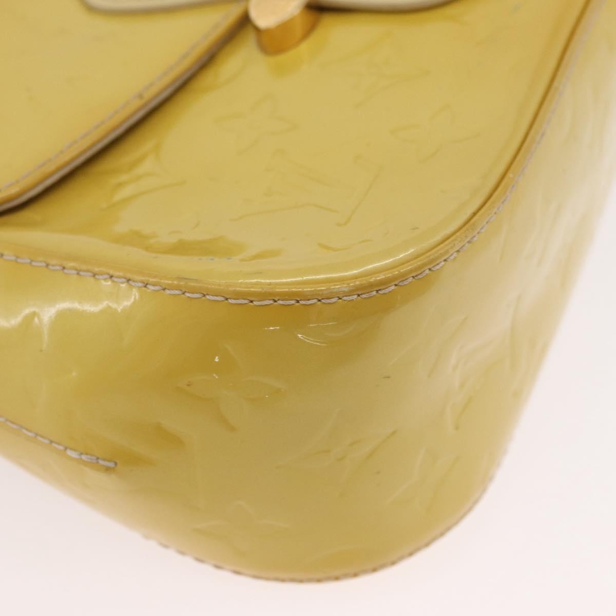 Louis Vuitton Bellflower Monogram Vernis Yellow Patent_Leather Shoulder Bag Bag (Pre-Owned)