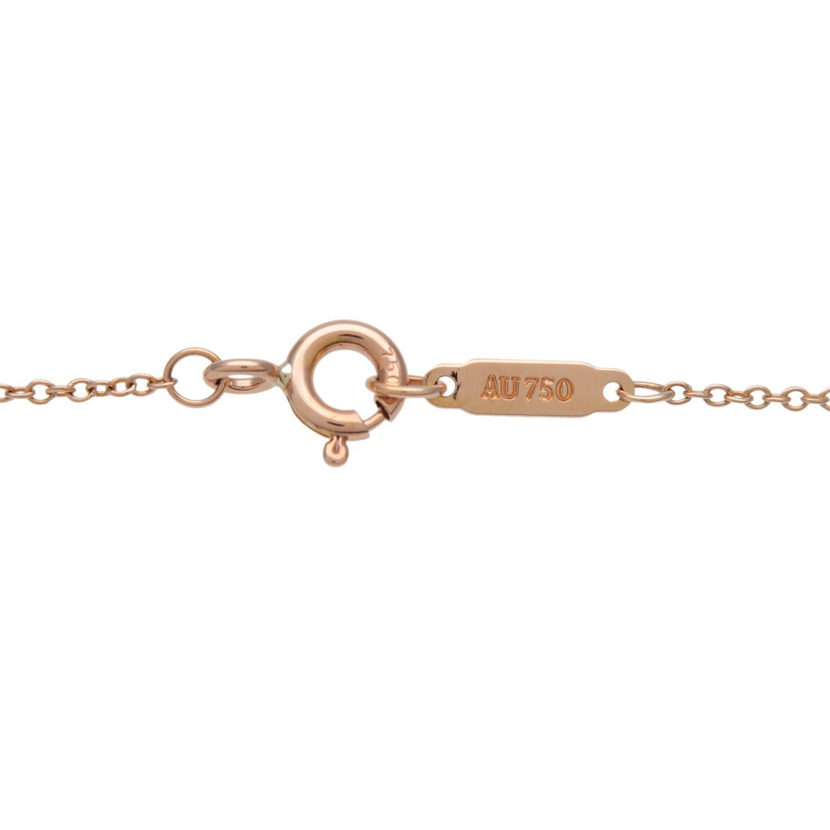 Tiffany & Co. Cross Pendant 18K Rose Gold With Diamonds Gold Pink_Gold Necklace Jewelry (Pre-Owned)