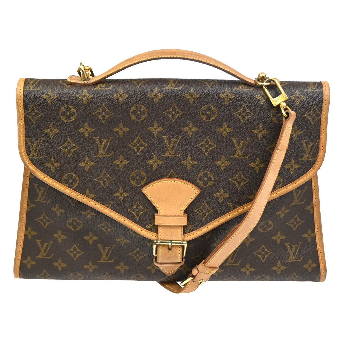 Louis Vuitton Beverly Monogram Canvas Brown Canvas Briefcase Bag (Pre-Owned)