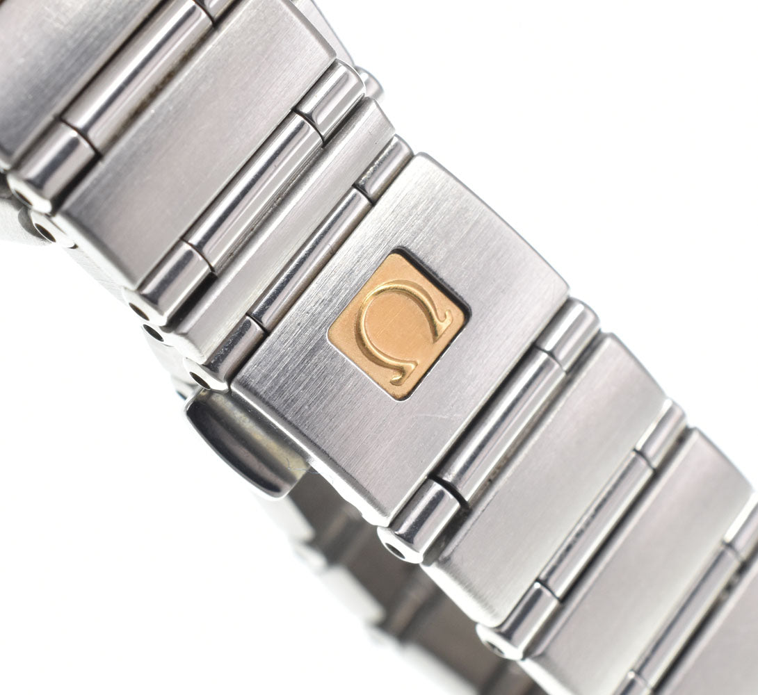 Omega Constellation Quartz Stainless Steel With Diamond Bezel And Markers Watch (Pre-Owned)
