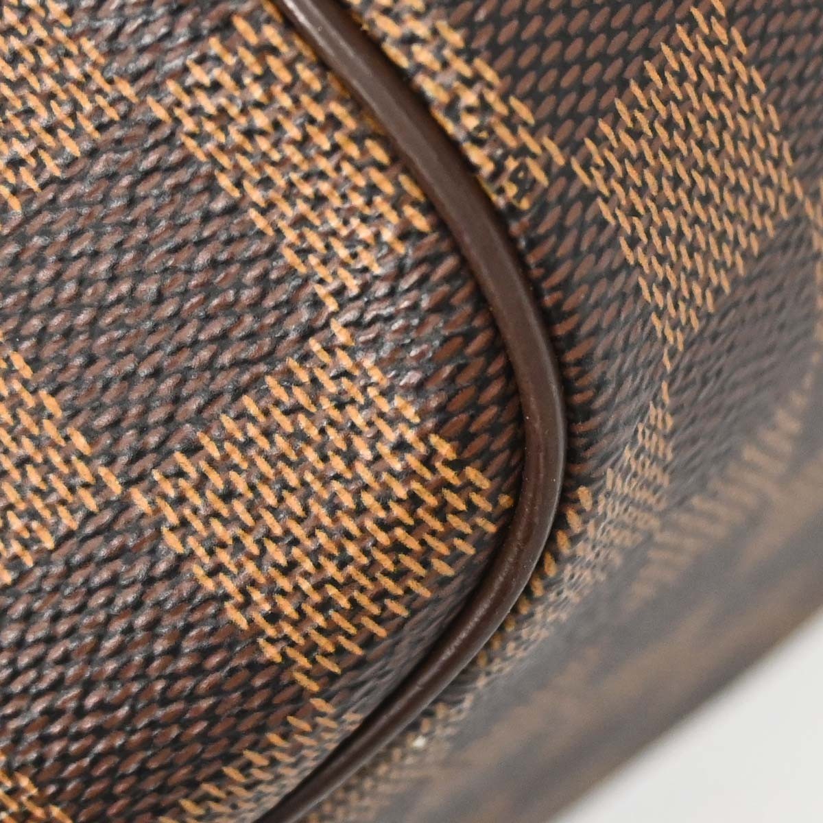Louis Vuitton Belem Damier Ebene Brown Canvas Shoulder Bag Bag (Pre-Owned)