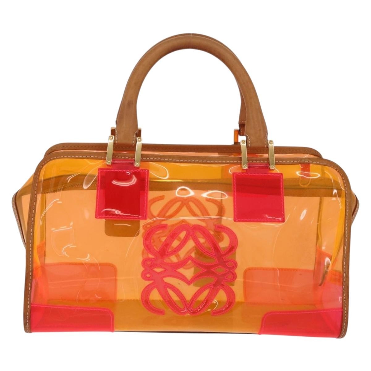 Loewe Amazona Pvc Orange Plastic_Glass Handbag (Pre-Owned)