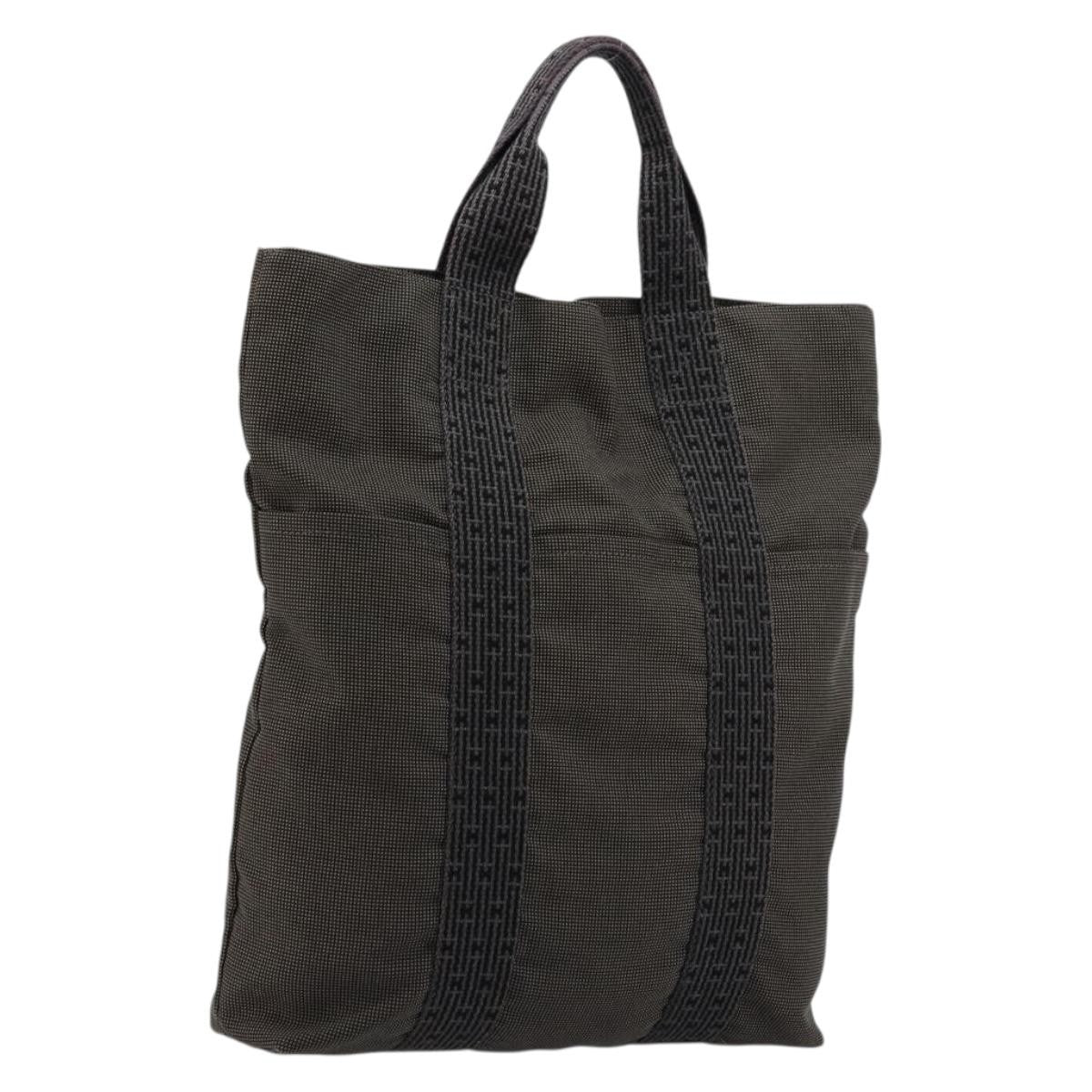 Hermes Fourre-Tout Herline Fourre-Tout Herline Gray Canvas Tote Bag Bag (Pre-Owned)