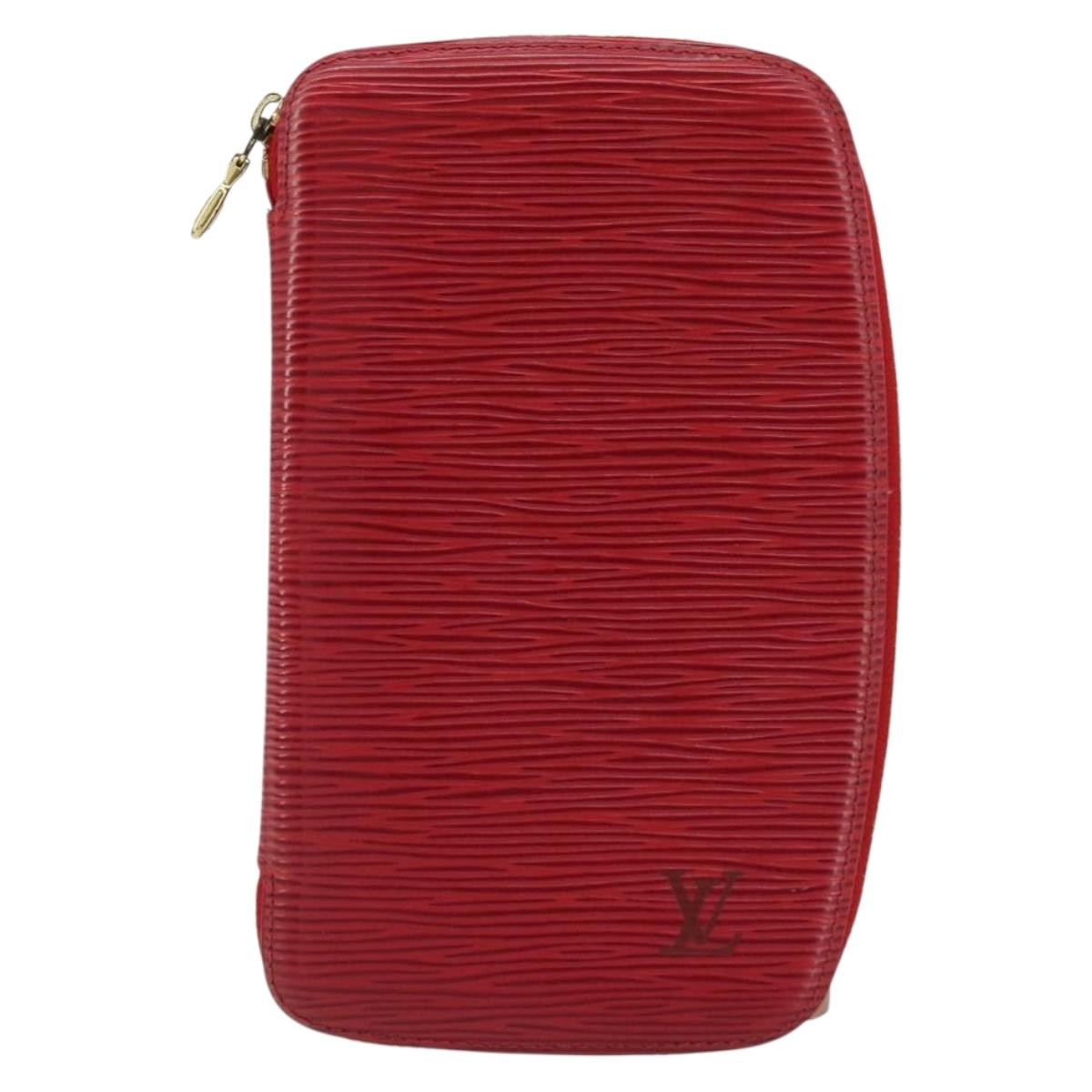 Louis Vuitton Geode Organizer Epi Leather Red Leather Wallets Accessory (Pre-Owned)