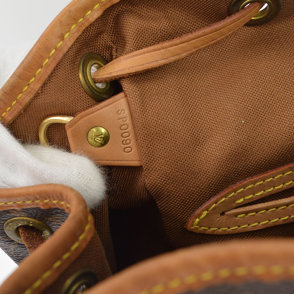 Louis Vuitton Vintage Montsouris Monogram Canvas Brown Canvas Backpack Bag (Pre-Owned)