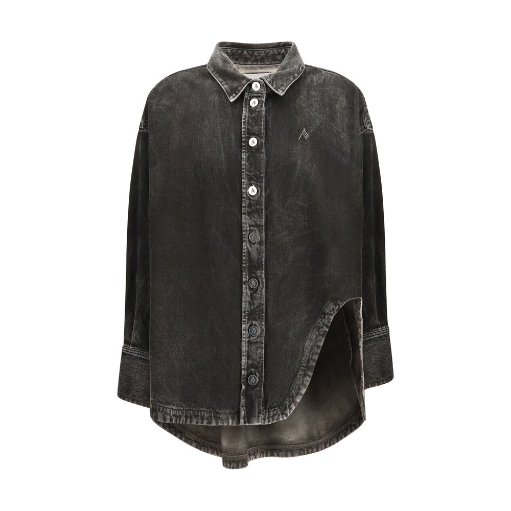 The Attico Black Denim Women's Shirt