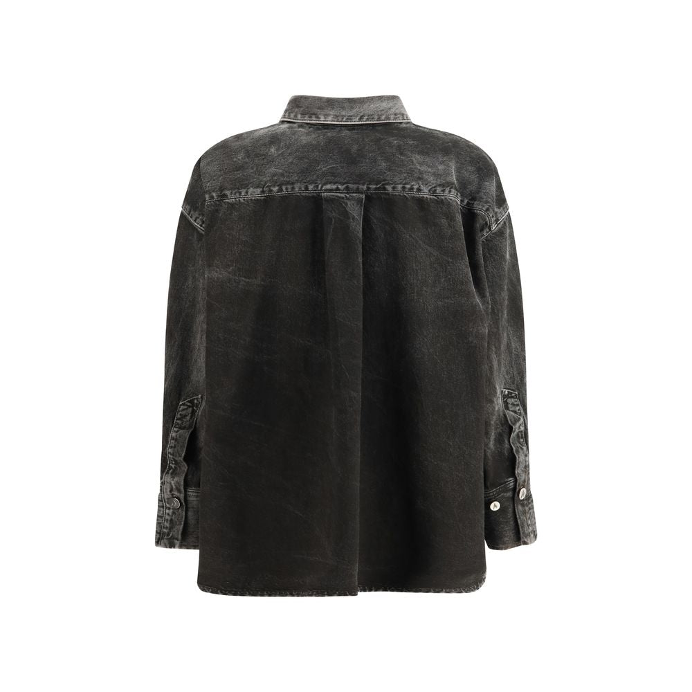 The Attico Black Denim Women's Shirt
