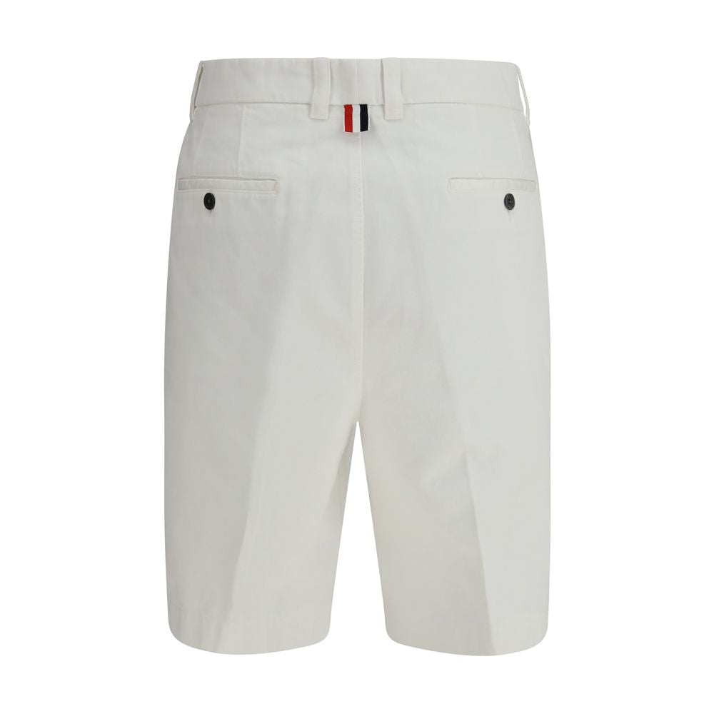Thom Browne White Polyester Bermuda Men's Shorts