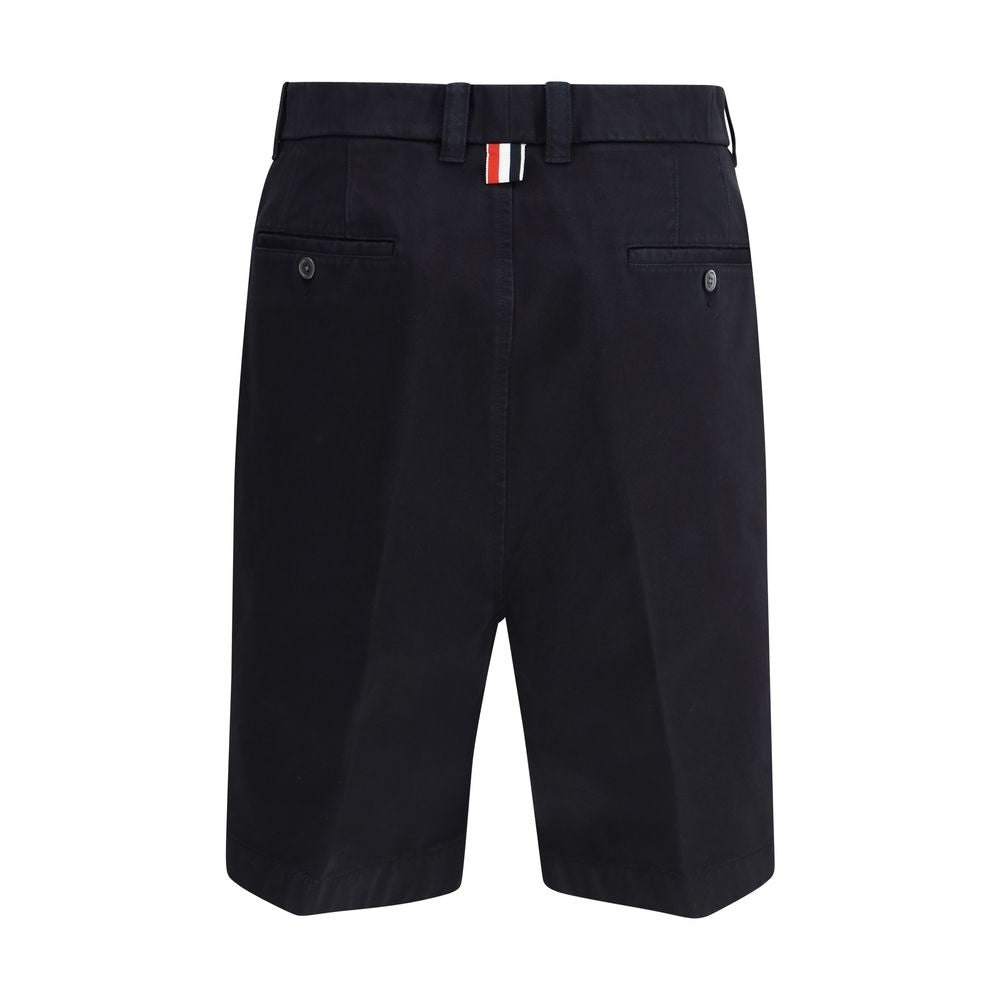 Thom Browne Blue Polyester Bermuda Men's Shorts