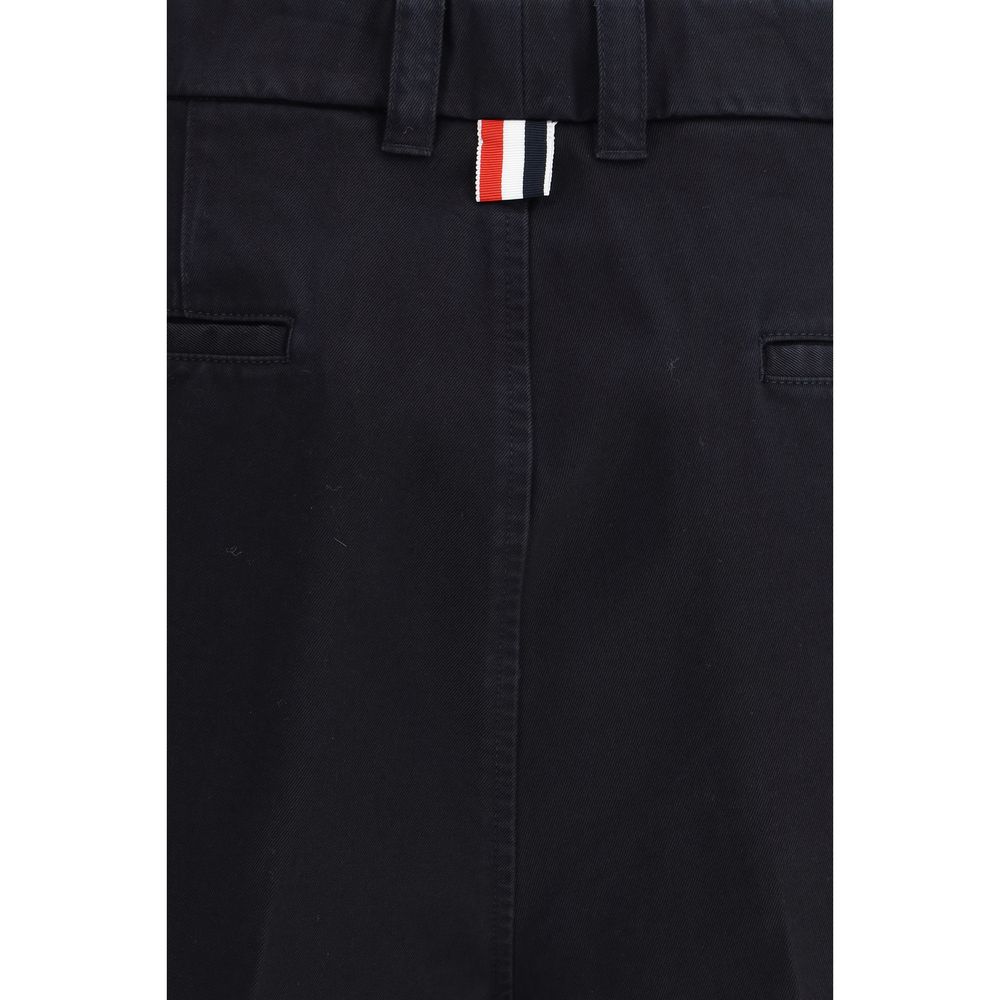 Thom Browne Blue Polyester Bermuda Men's Shorts