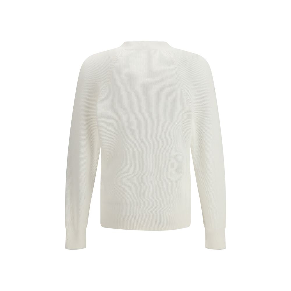 Brunello Cucinelli White Cotton Men's Cardigan