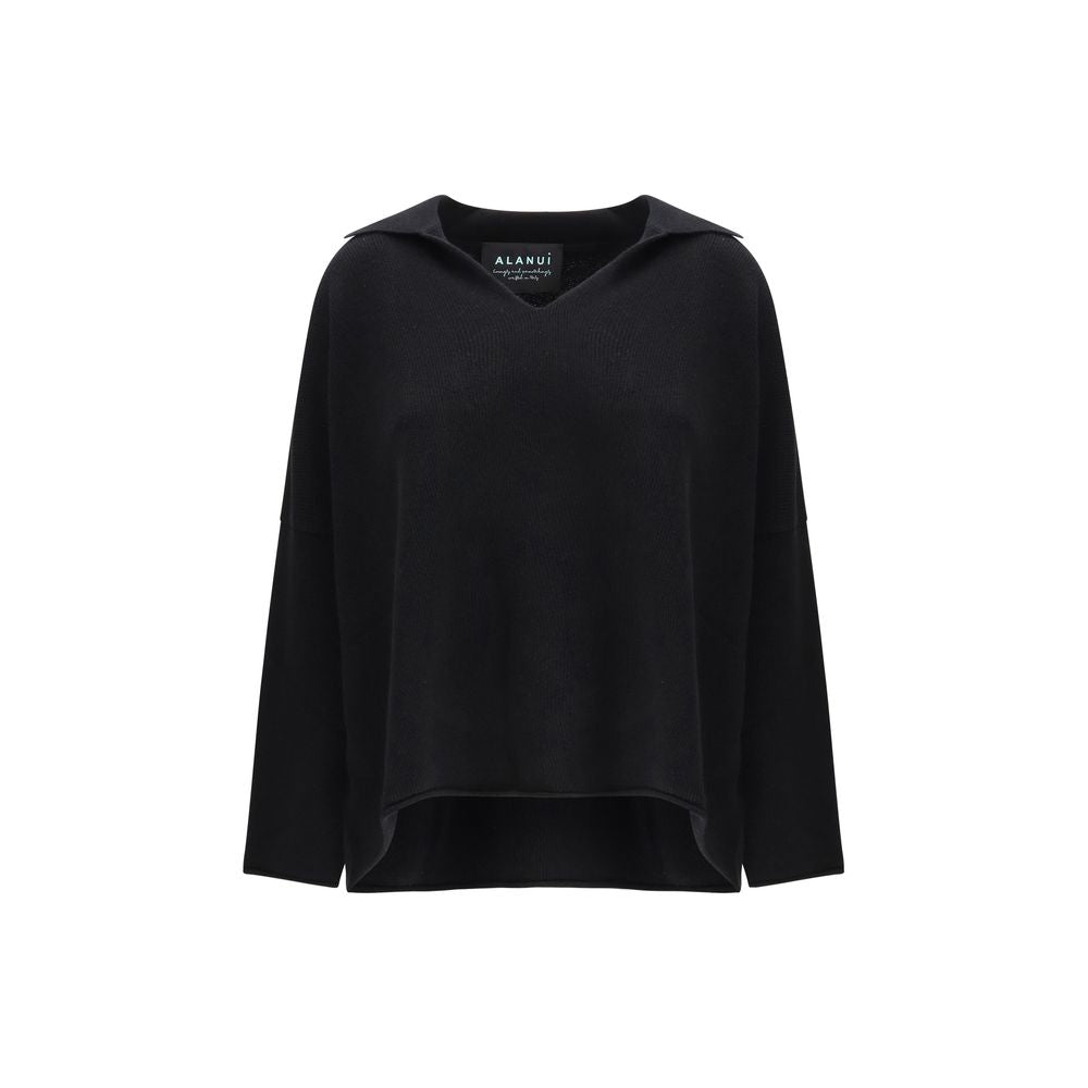 Alanui Black Cashmere Women's Sweatshirt