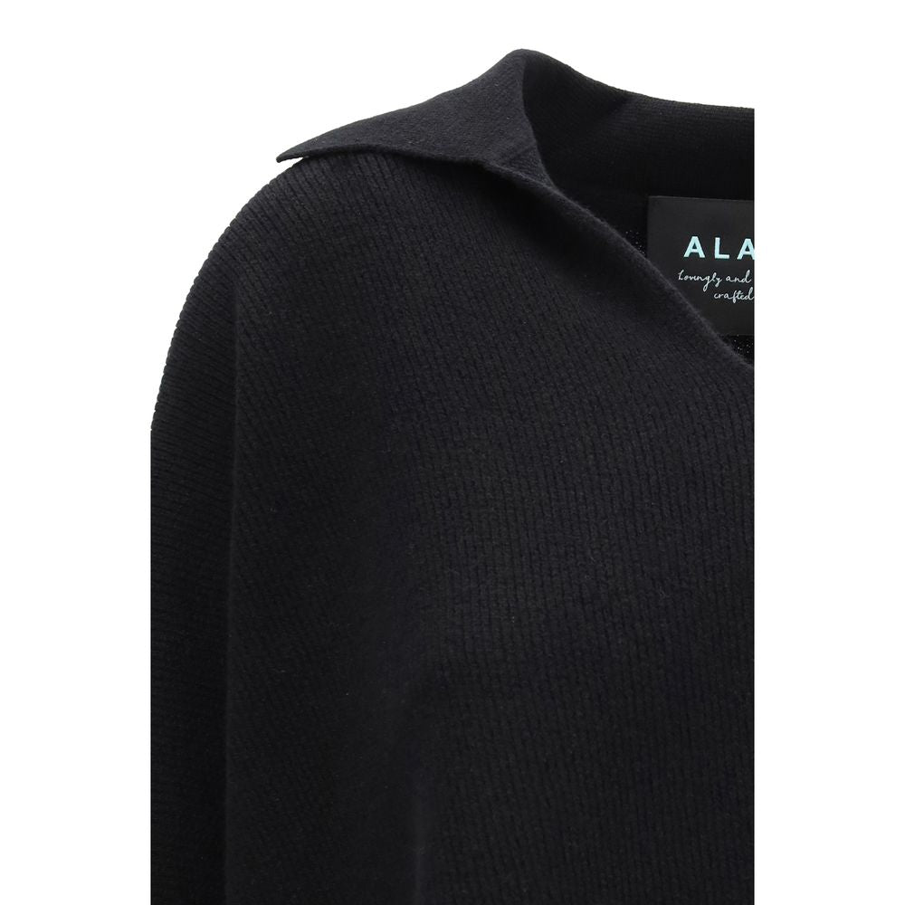 Alanui Black Cashmere Women's Sweatshirt