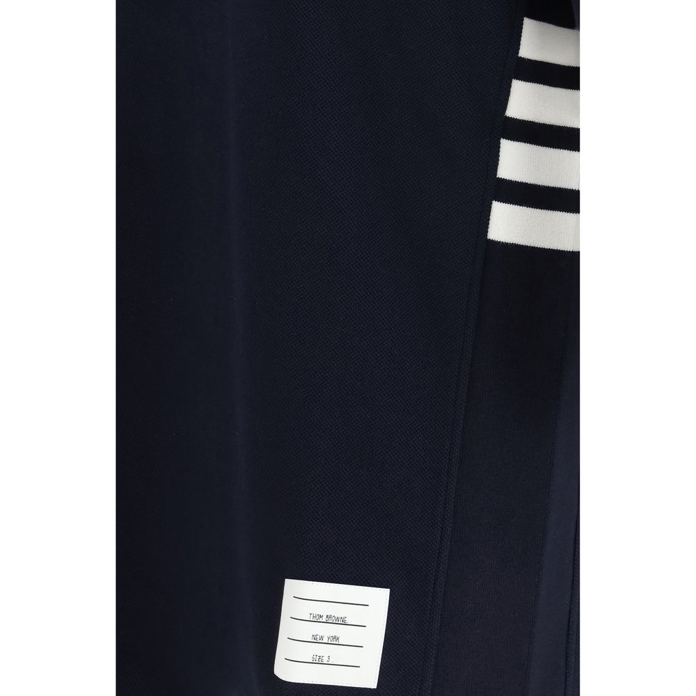 Thom Browne Blue Cotton Polo Men's Shirt