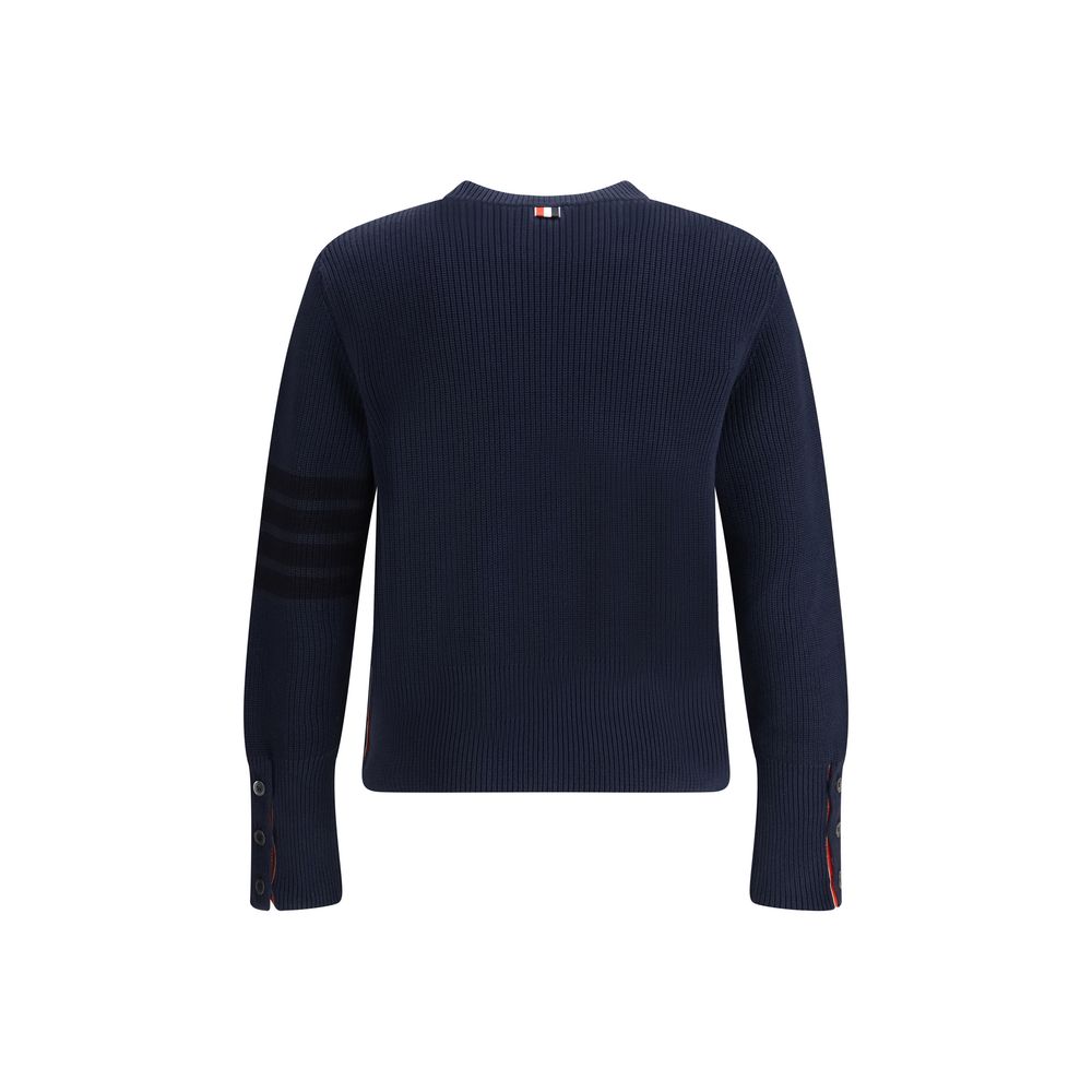 Thom Browne Blue Cotton Men's Sweatshirt