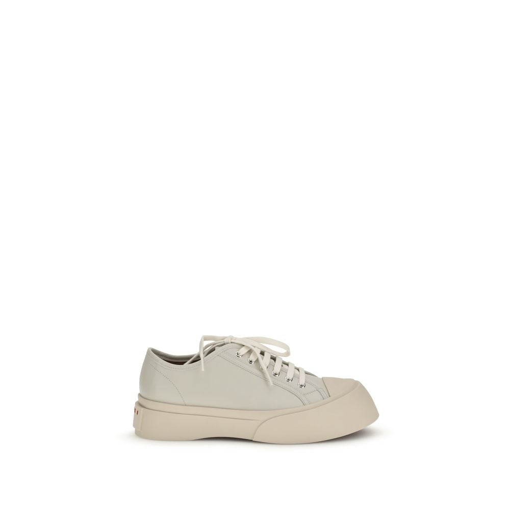 Marni White Calf Leather Bos Taurus Chunky Men's Sneakers