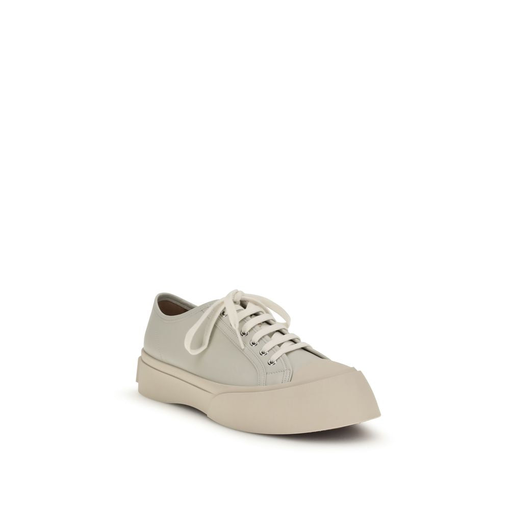 Marni White Calf Leather Bos Taurus Chunky Men's Sneakers