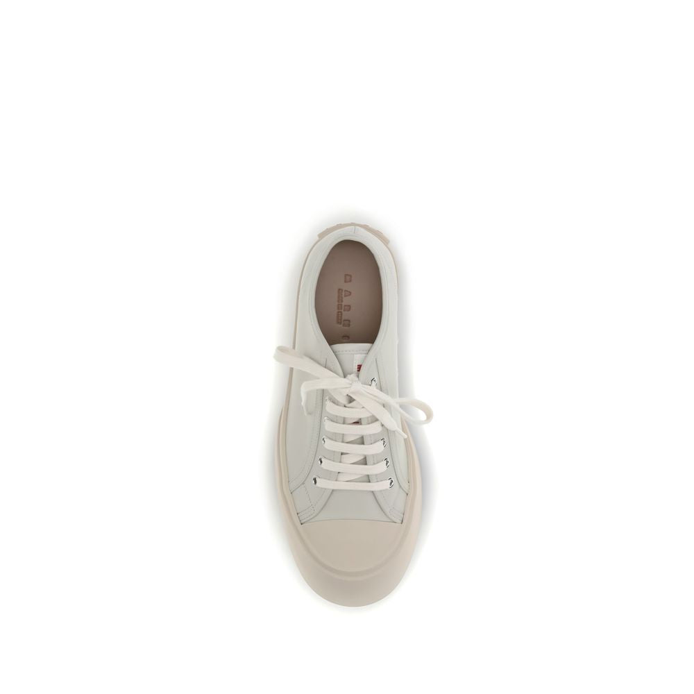 Marni White Calf Leather Bos Taurus Chunky Men's Sneakers