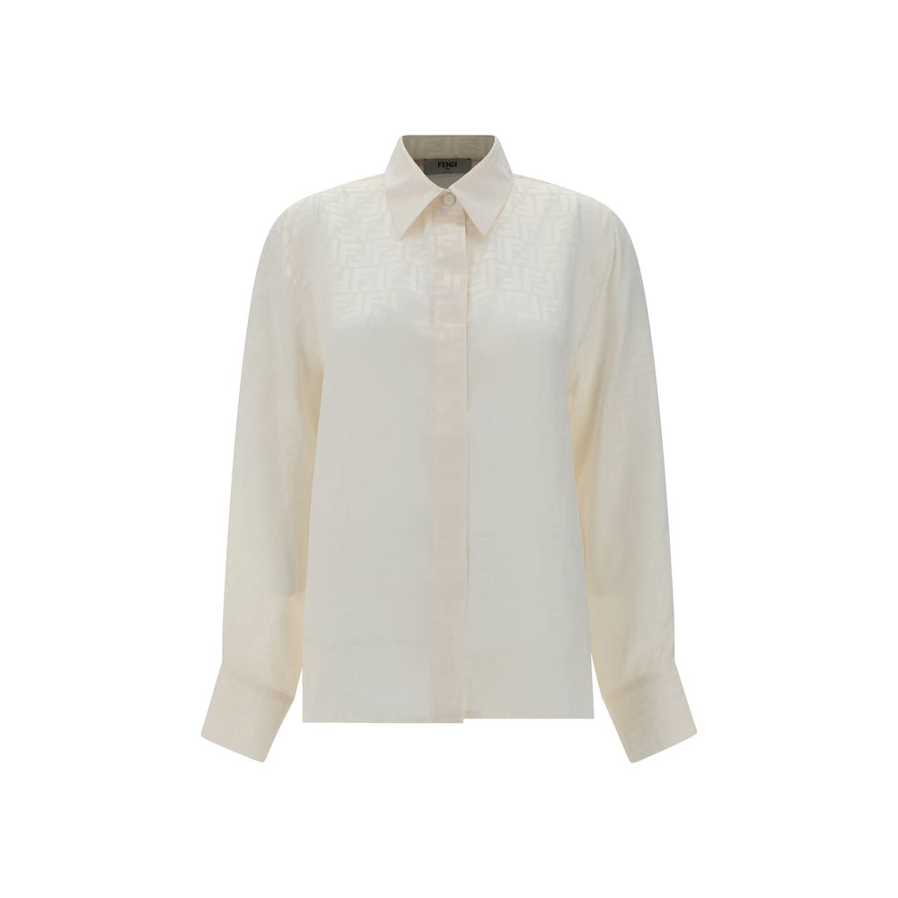 Fendi White Silk Women's Shirt