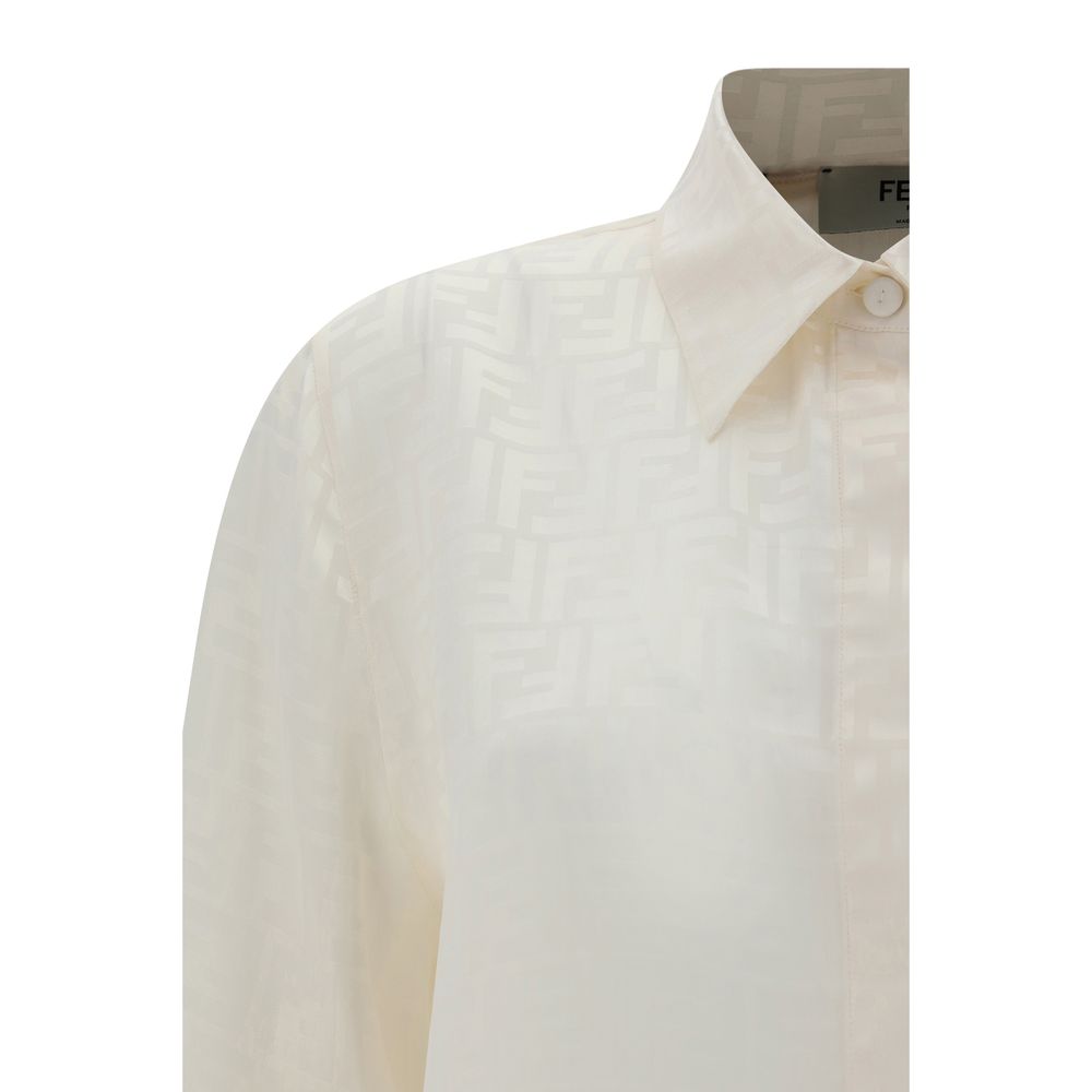 Fendi White Silk Women's Shirt