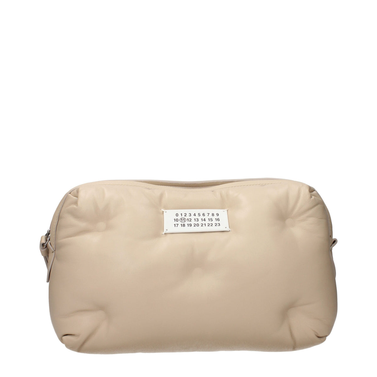 Maison Margiela Beige Leather Clutch Women's Bag