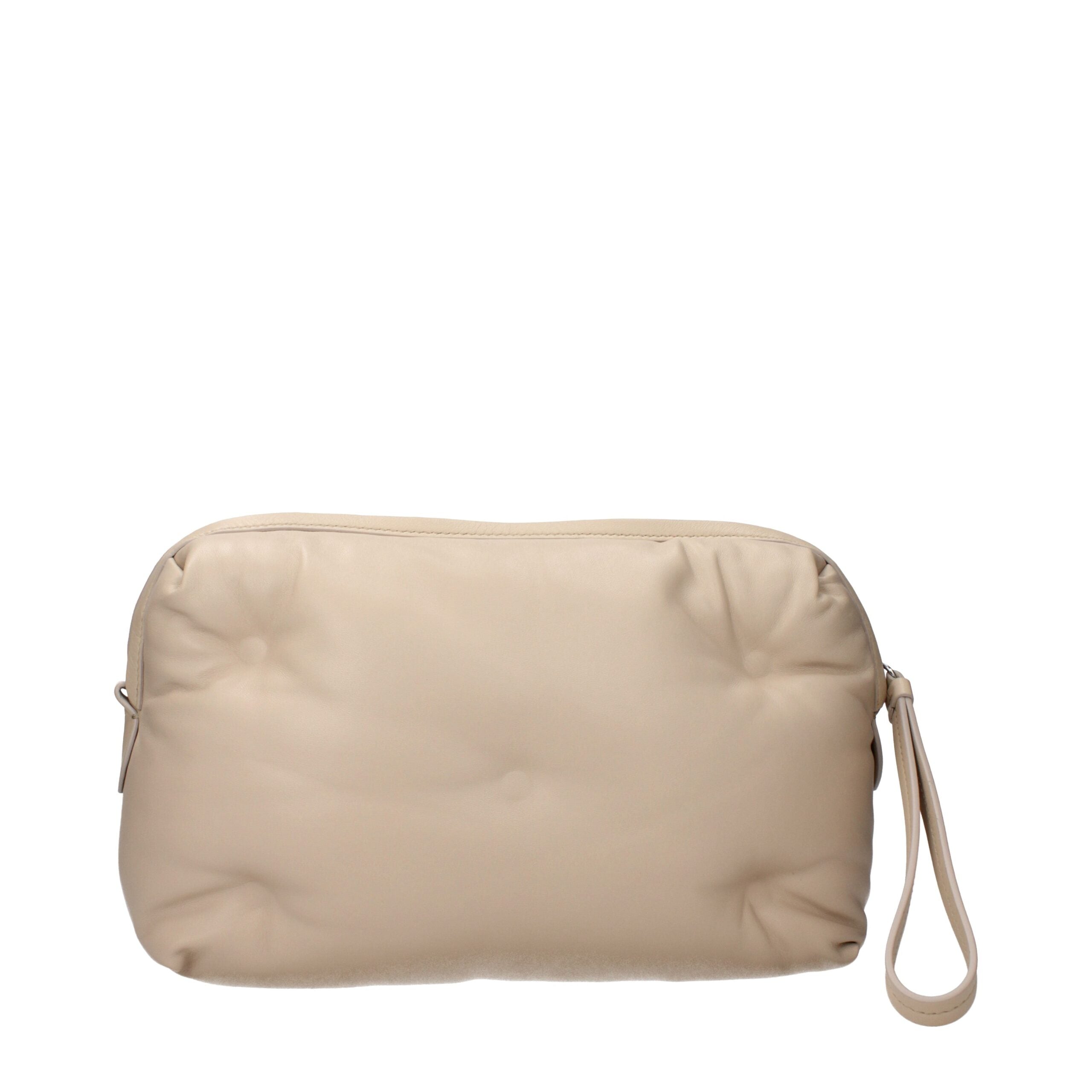 Maison Margiela Beige Leather Clutch Women's Bag