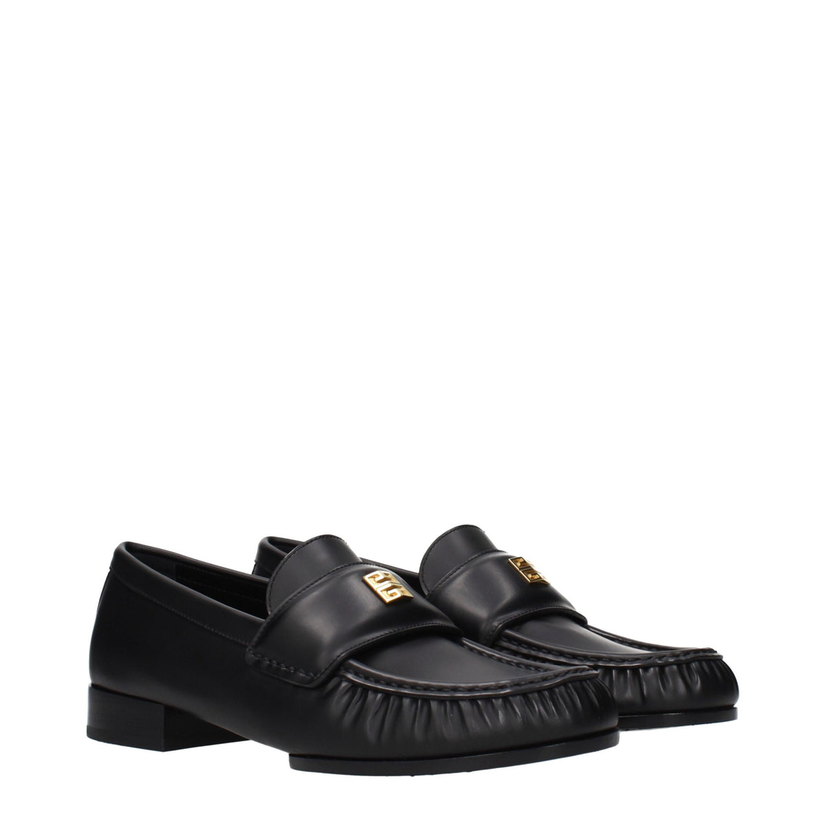 Givenchy Black Leather Slip-On Women's Loafers