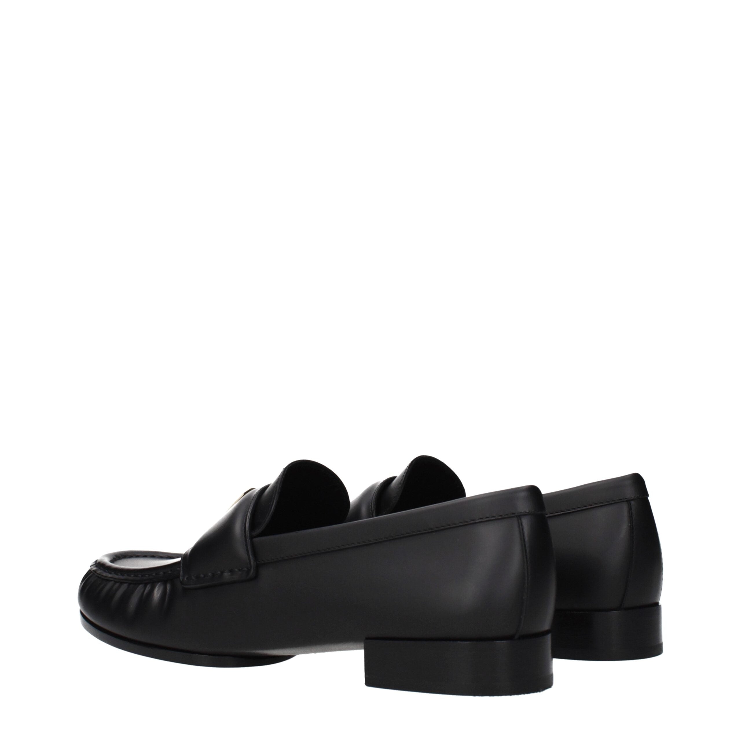 Givenchy Black Leather Slip-On Women's Loafers