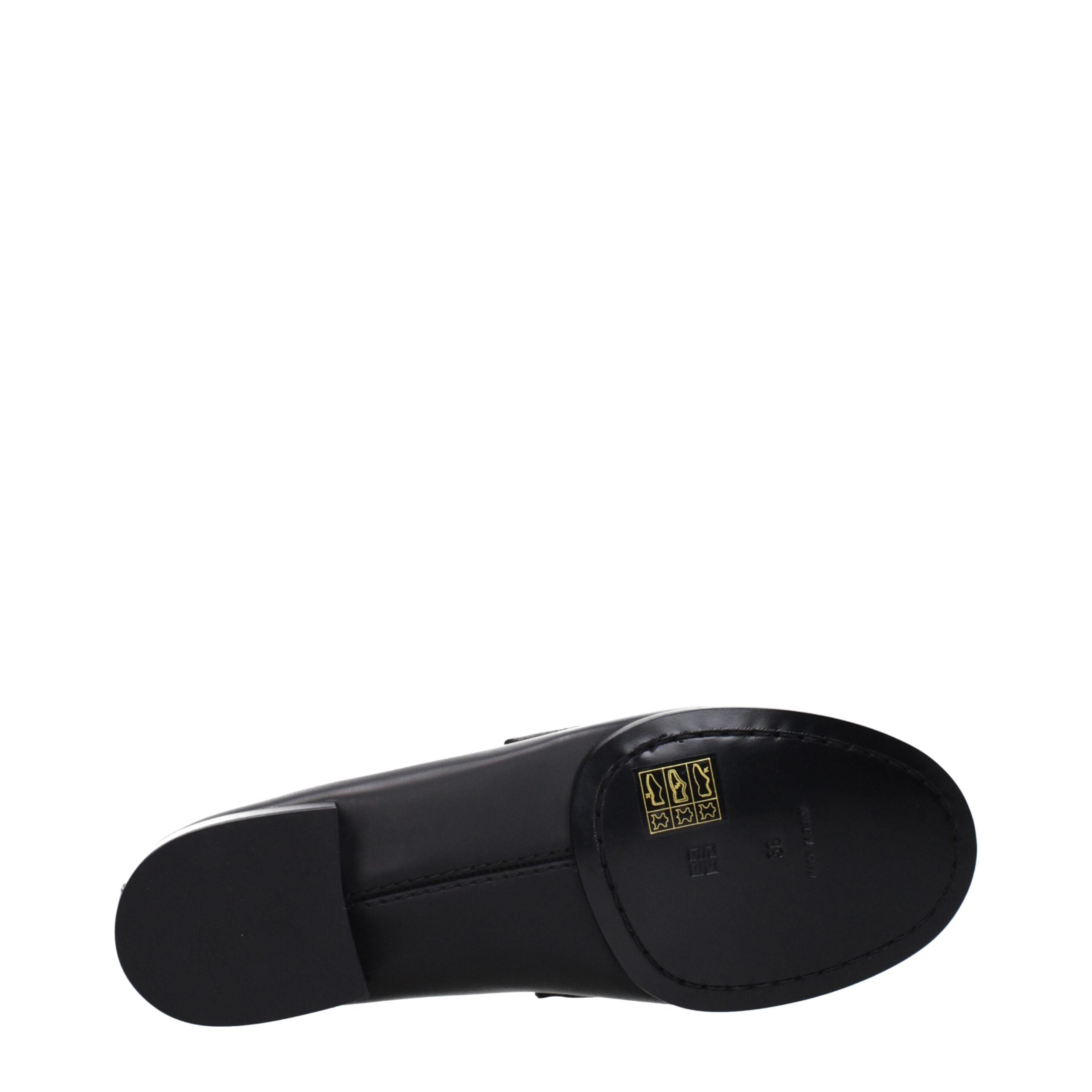 Givenchy Black Leather Slip-On Women's Loafers