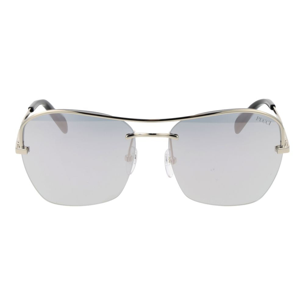 Emilio Pucci Silver Metal Women's Sunglasses