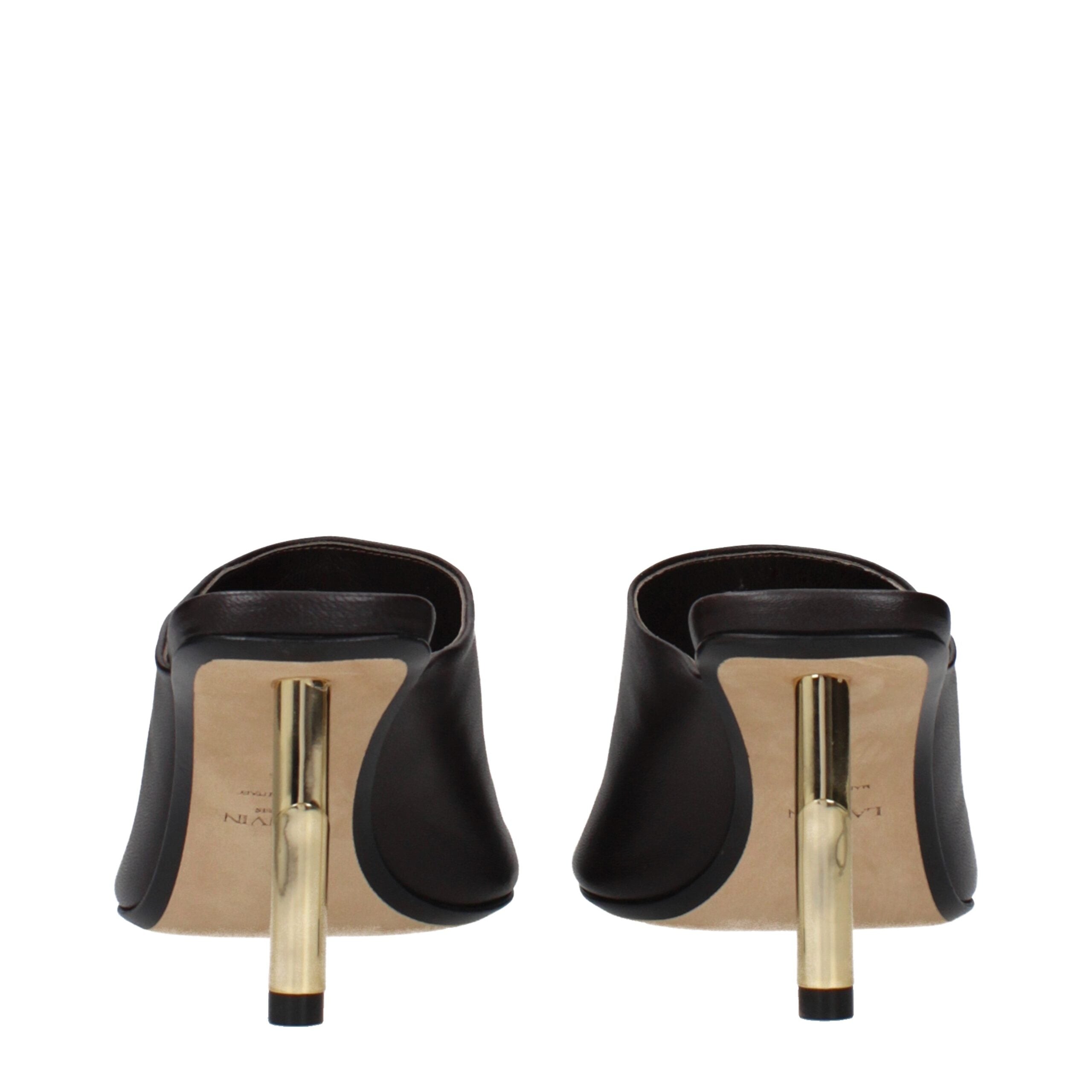 Lanvin Black Leather High Heel Women's Pumps