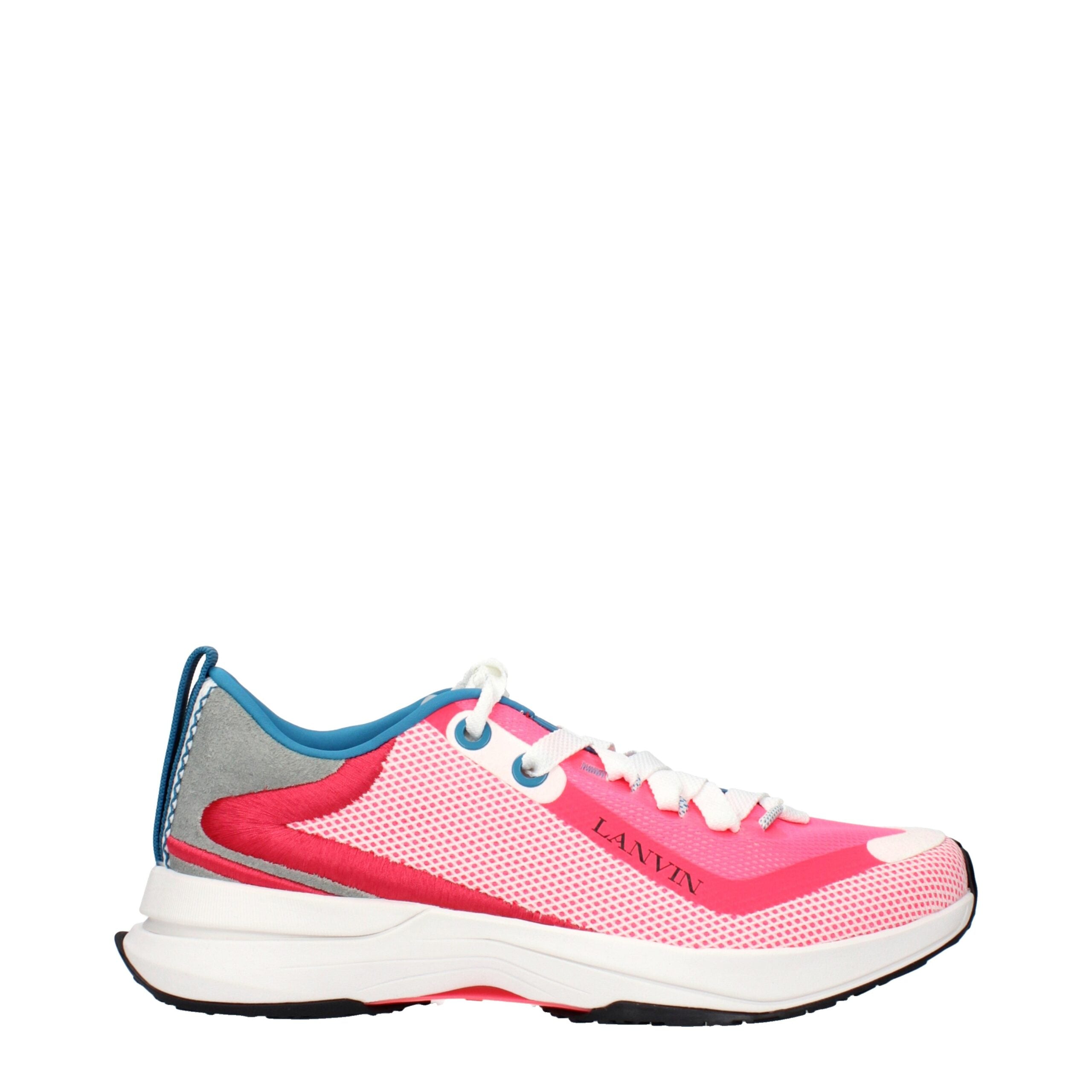 Lanvin Pink Fabric Athletic Men's Sneakers