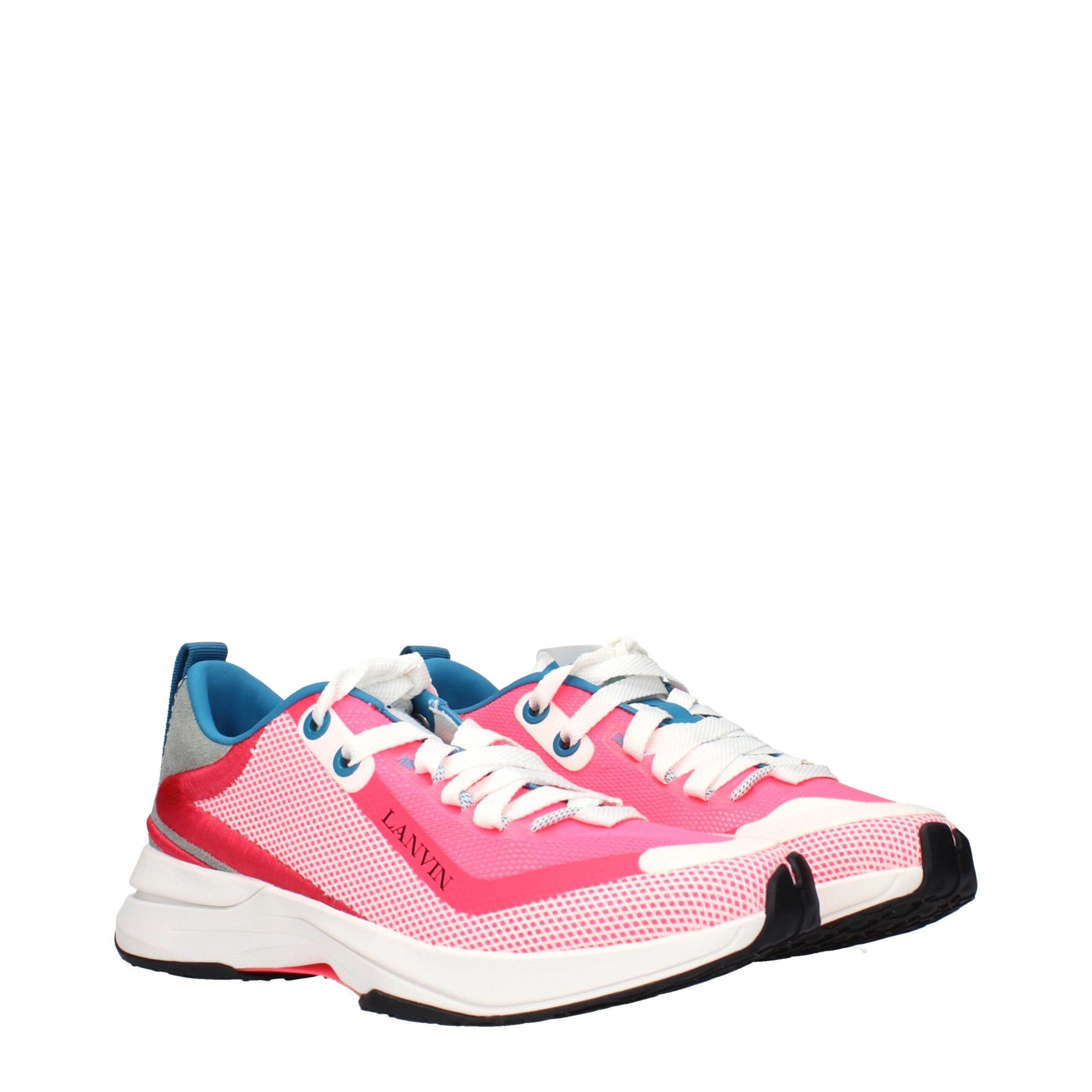 Lanvin Pink Fabric Athletic Men's Sneakers