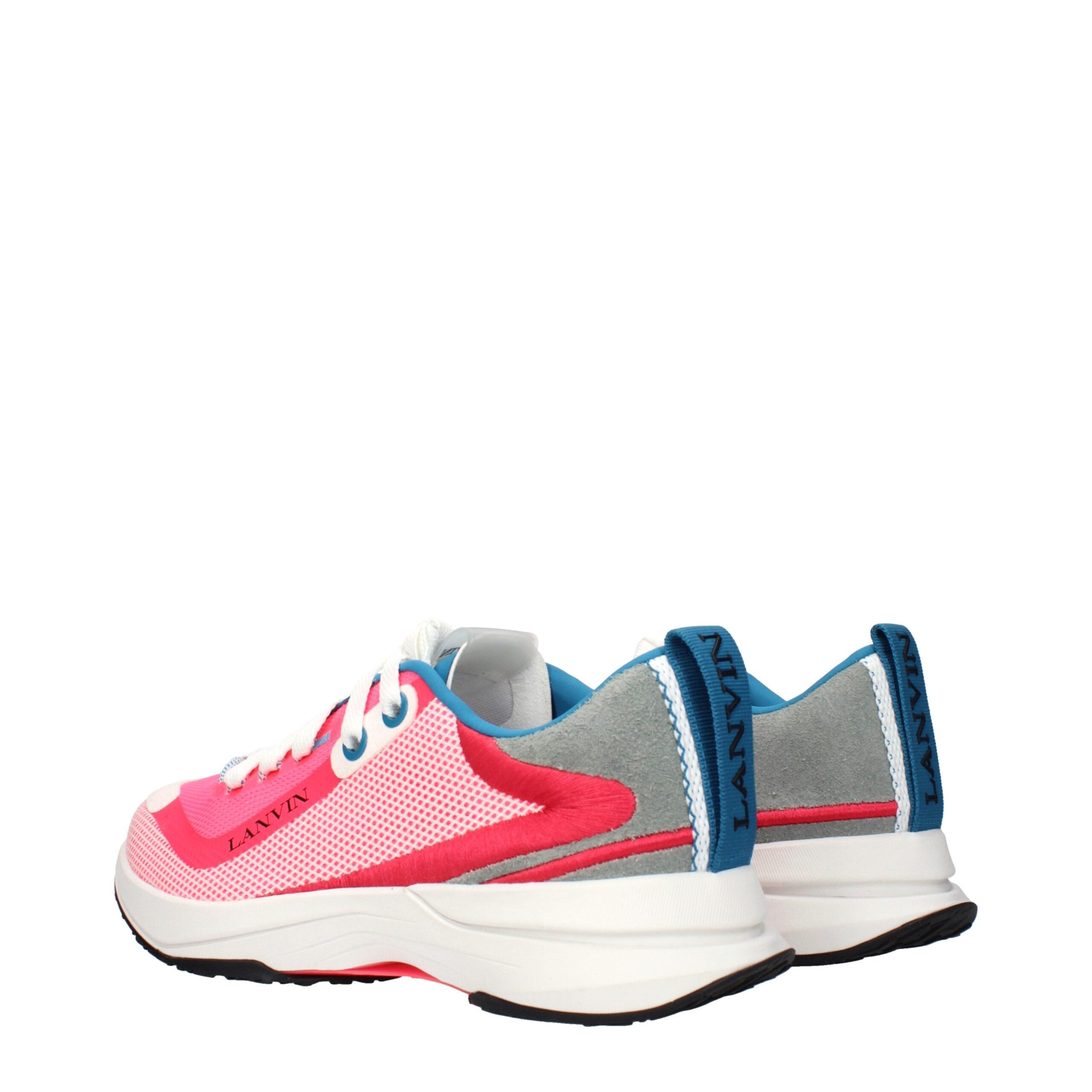 Lanvin Pink Fabric Athletic Men's Sneakers
