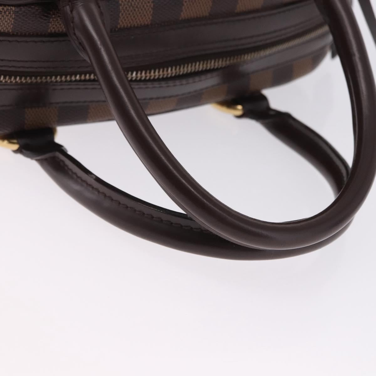 Louis Vuitton Duomo Boston Damier Ebene Brown Canvas Handbag (Pre-Owned)