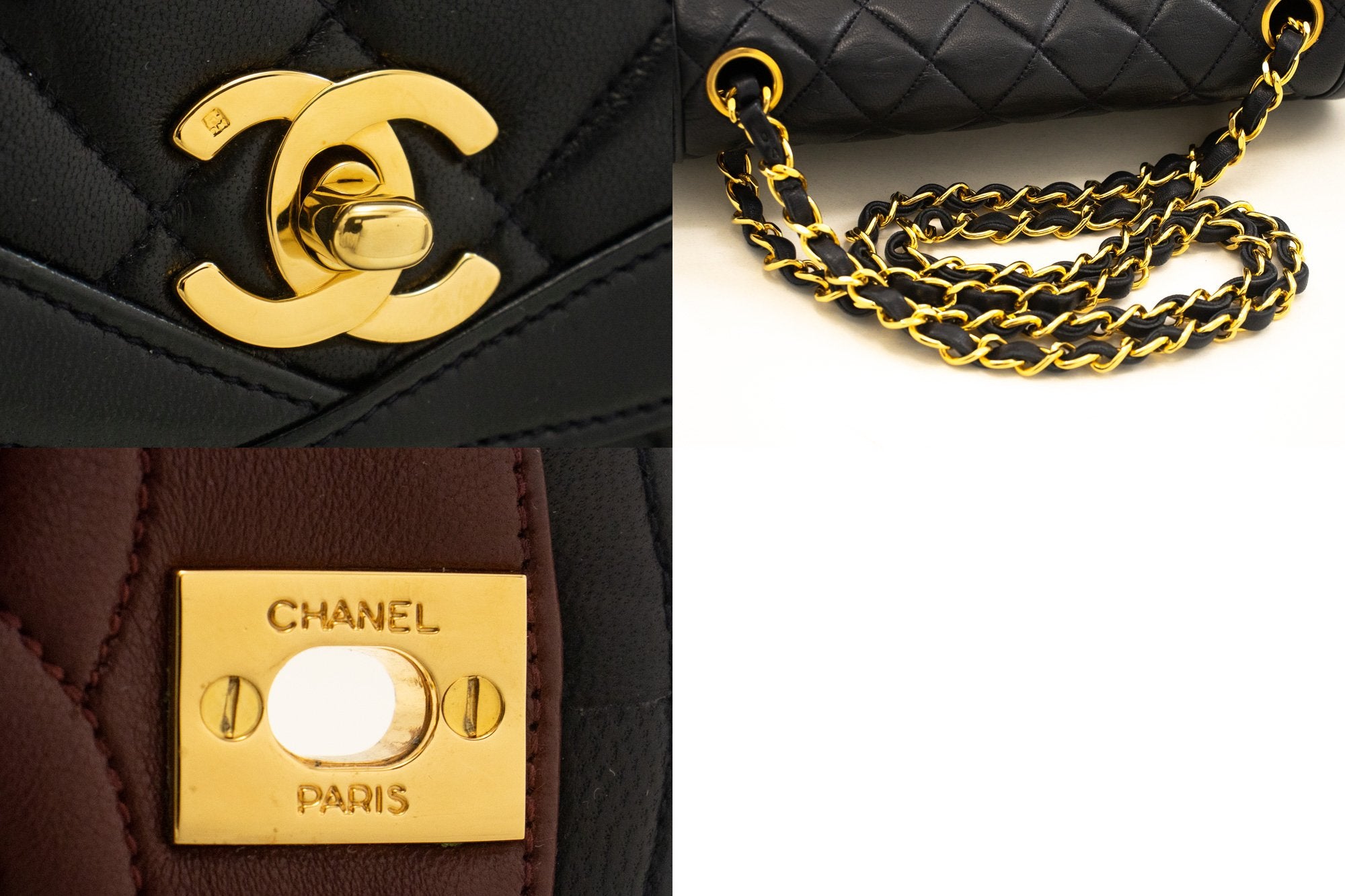 Chanel Matelassé Navy Leather Shoulder Bag (Pre-Owned)