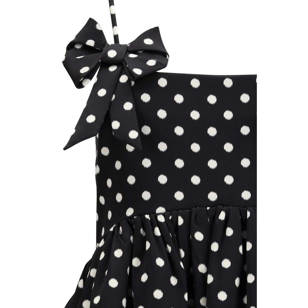 Ganni Black Recycled Polyester Casual Women's Dress