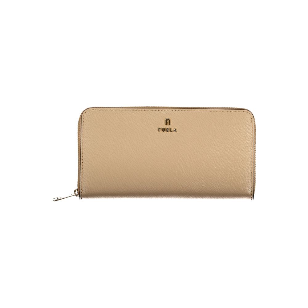 Furla Beige Leather Woman Women's Wallet