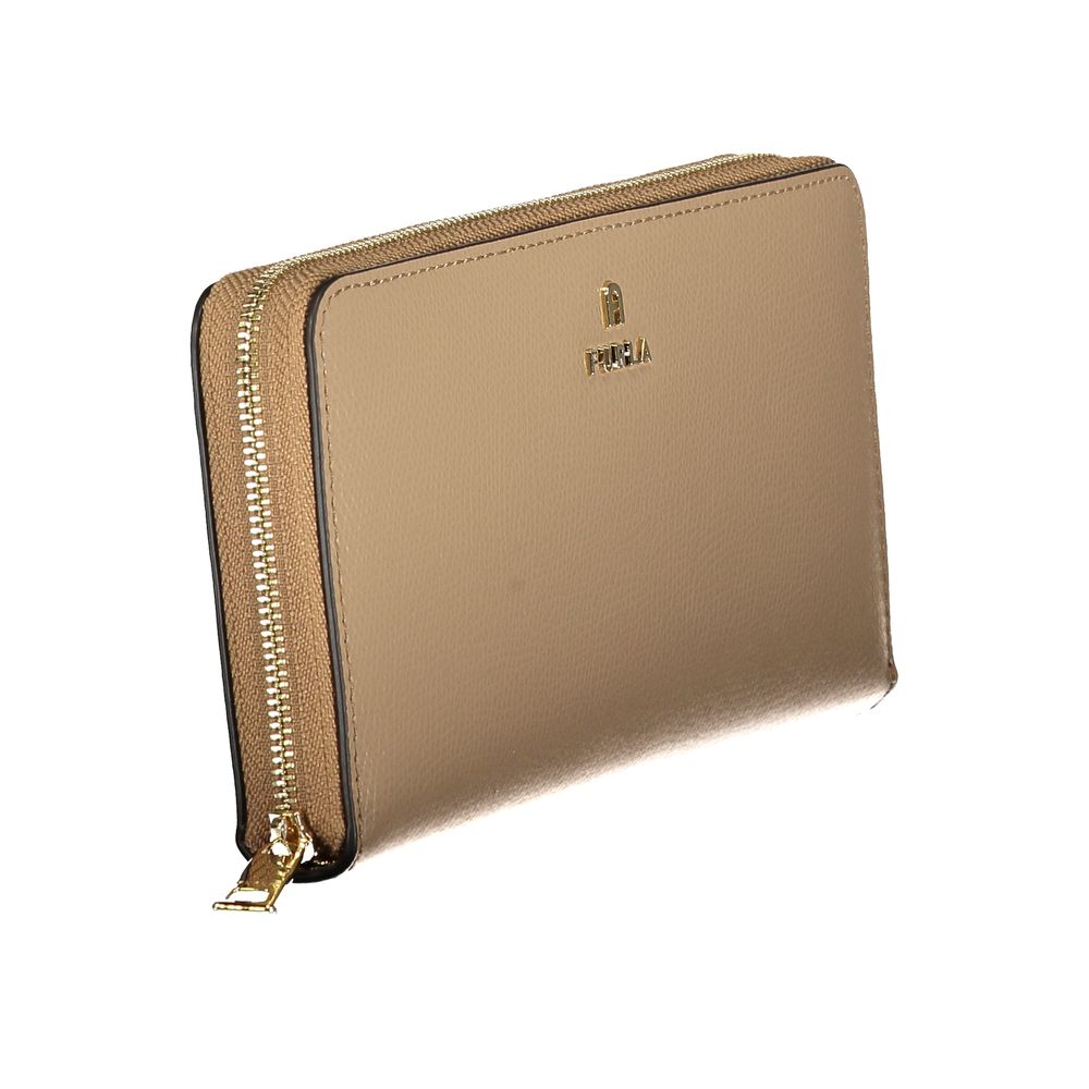 Furla Beige Leather Woman Women's Wallet