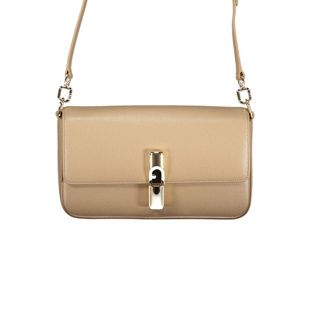 Furla Beige Leather Women Women's Bag