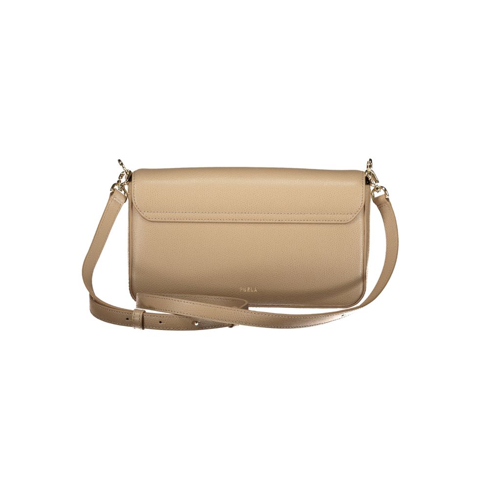Furla Beige Leather Women Women's Bag