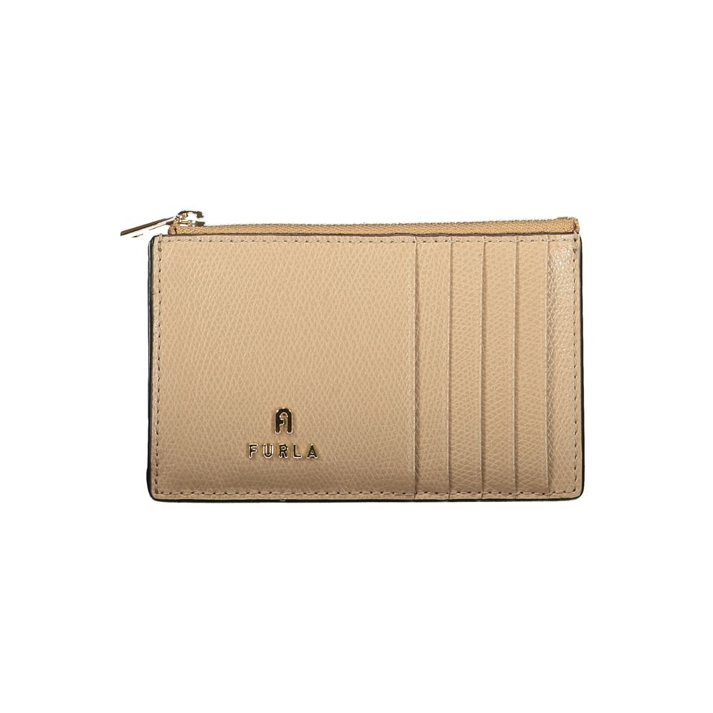 Furla Beige Leather Women Women's Wallet